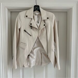 Veronica Beard Moto Jacket - Ecru